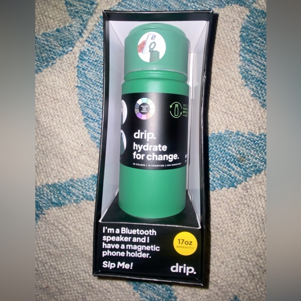 Green Bluetooth Water Bottle